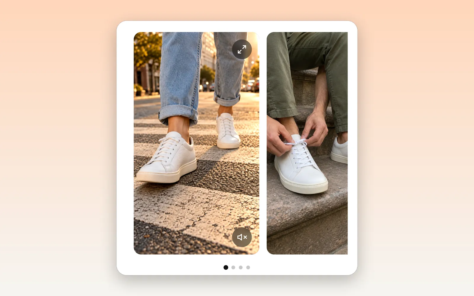 Vouch hero reels carousel on a product page